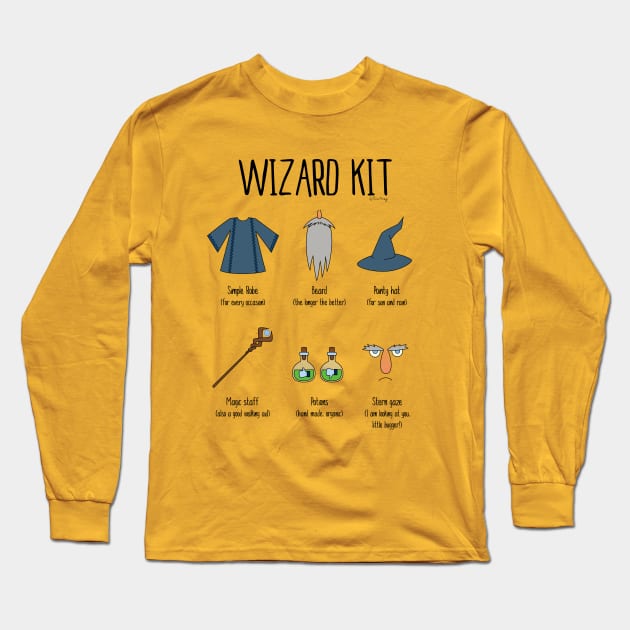 Wizard Kit Long Sleeve T-Shirt by CrisArroyo